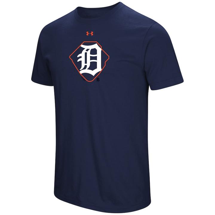 Men's Under Armour Detroit Tigers Ballpark Tee, Size: Small, Blue (navy)
