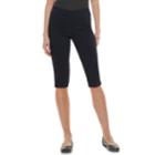 Women's Dana Buchman 14-in. Pull-on Skimmer Capris, Size: Medium, Blue (navy)