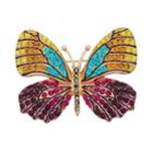 Napier Glass Butterfly Pin, Women's, Multicolor