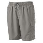 Men's Sonoma Goods For Life&trade; Microfiber Swim Trunks, Size: Small, Med Grey