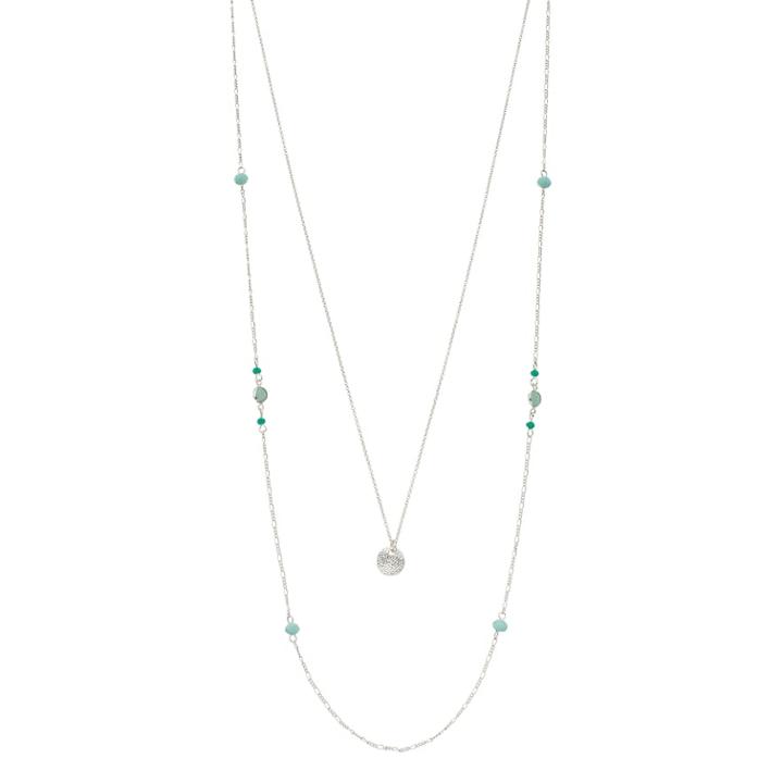 Lc Lauren Conrad Beaded Layered Station Necklace, Women's, Blue