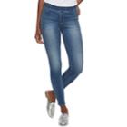 Women's Apt. 9&reg; Pull-on Midrise Skinny Jeans, Size: 12, Black