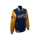 Women's Franchise Club Michigan Wolverines Sweetheart Varsity Jacket, Size: Medium, Blue (navy)