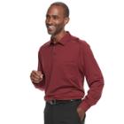 Men's Grand Slam Motionflow 360 Regular-fit Pocket Golf Polo, Size: Large, Red Overfl