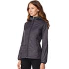 Women's Heat Keep Faux-fur Lined Soft Tech Jacket, Size: Large, Silver
