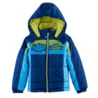 Boys 4-7 Paw Patrol Night Vision Chase, Marshall & Rubble Puffer Heavyweight Jacket, Size: 4, Blue