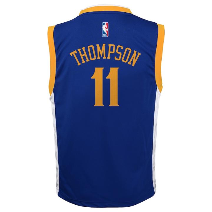 Boys 8-20 Golden State Warriors Klay Thompson Replica Road Jersey, Size: M 10-12, Blue