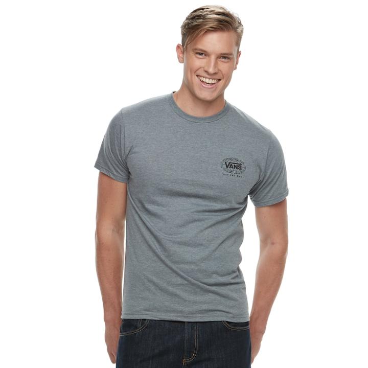Men's Vans International Wall Tee, Size: Large, Dark Grey