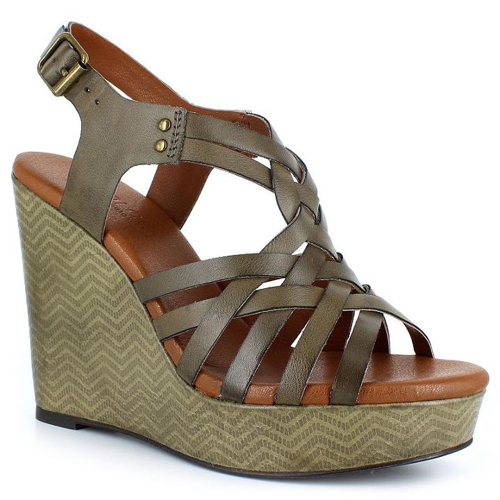 Dolce By Mojo Moxy Safara Women's Wedge Sandals, Girl's, Size: 7, Green