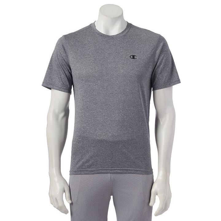 Men's Champion Vapor Performance Tee, Size: Large, Grey