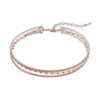 Napier Multi Strand Simulated Crystal Choker Necklace, Women's, Pink