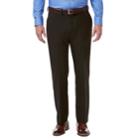 Men's Haggar Premium Comfort Stretch Classic-fit Flat-front Dress Pants, Size: 36x34, Dark Brown