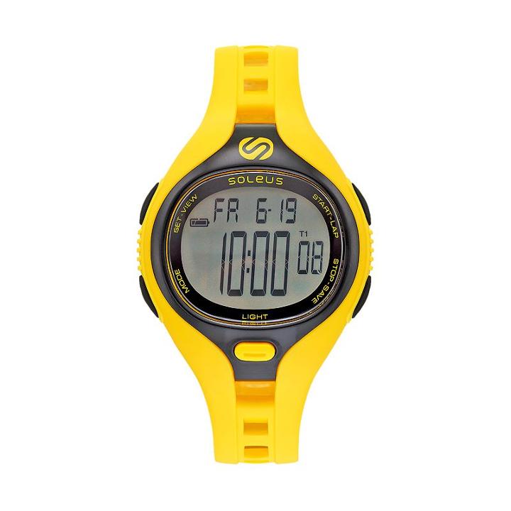 Soleus Men's Dash Digital Chronograph Watch, Yellow