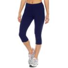 Women's Tek Gear&reg; Core Lifestyle Capri Yoga Leggings, Size: Xs, Dark Blue