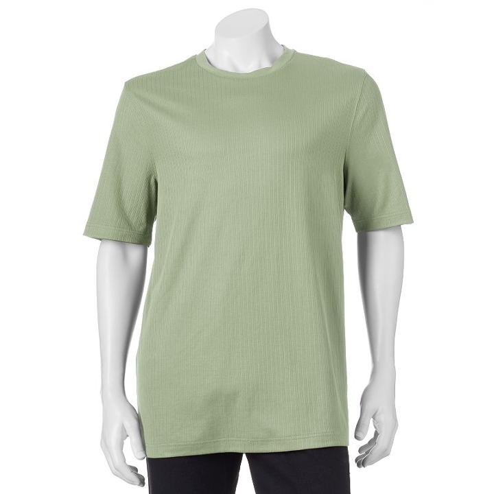 Big & Tall Croft & Barrow&reg; Classic-fit Easy-care Crewneck Tee, Men's, Size: L Tall, Brt Green