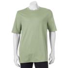 Big & Tall Croft & Barrow&reg; Classic-fit Easy-care Crewneck Tee, Men's, Size: L Tall, Brt Green