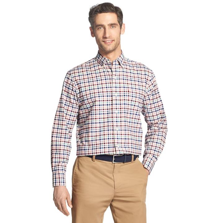 Men's Izod Newport Oxford Classic-fit Button-down Shirt, Size: Xxl, Drk Purple