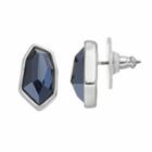 Simply Vera Vera Wang Black Geometric Nickel Free Stud Earrings, Women's