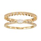 Lc Lauren Conrad Heart & Marquise Ring Set, Women's, Size: 7, Gold