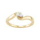 10k Gold 1/10 Carat T.w. Diamond 2-stone Ring, Women's, Size: 6, White