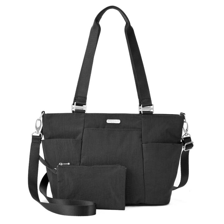 Women's Baggallini Medium Avenue Convertible Tote Bag, Grey (charcoal)