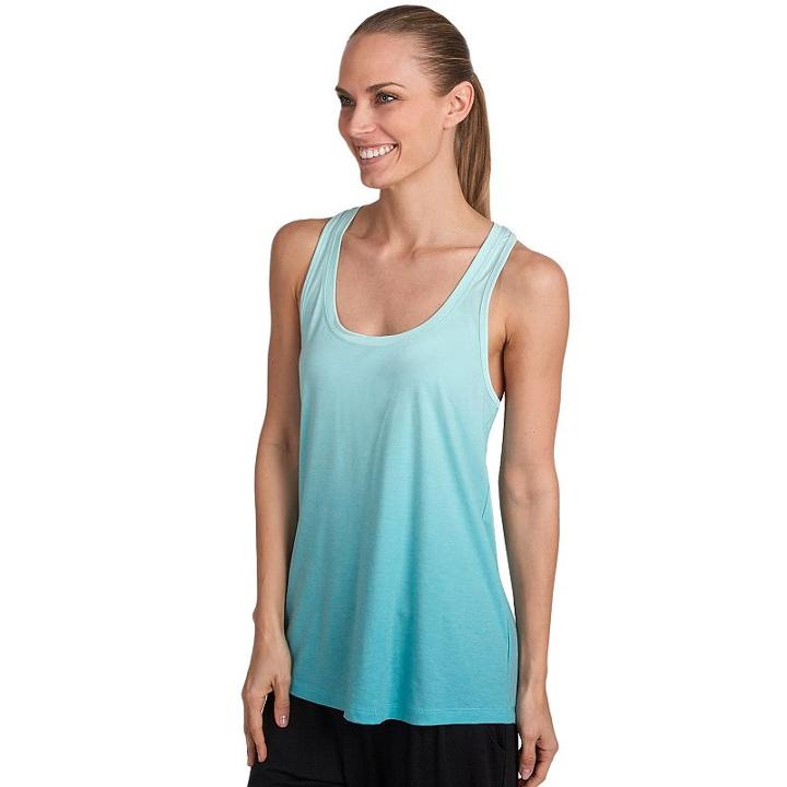 Women's Jockey Sport Lounge Ombre Jersey Tank, Size: Small, Med Green