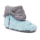 Women's Dearfoams Fold Down Bootie Slippers, Size: Large, Green Oth