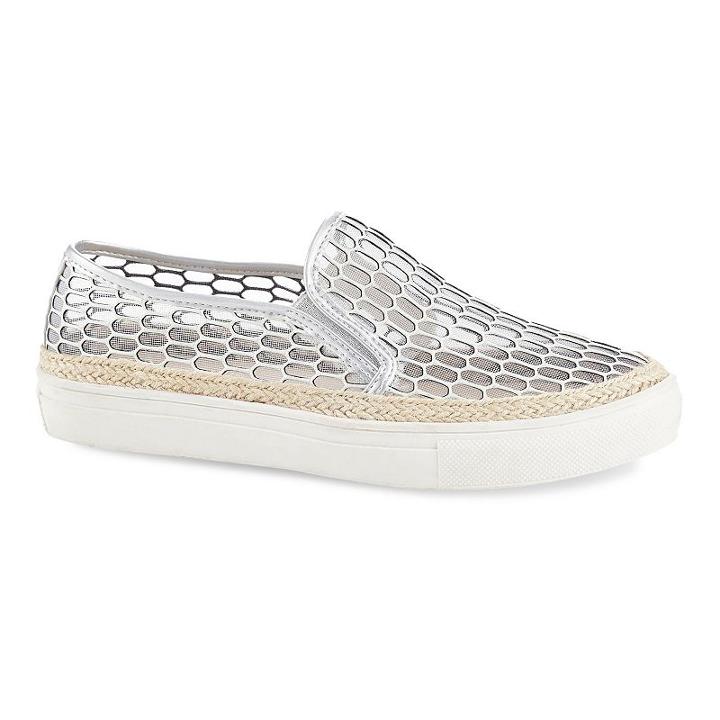 Henry Ferrera Ocean Club Women's Slip-on Shoes, Size: 7.5, Silver
