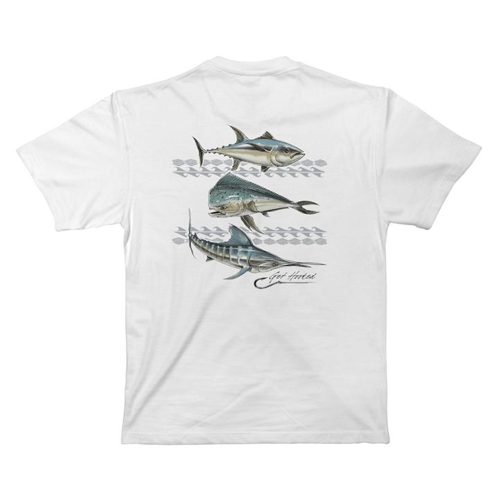 Men's Newport Blue Rough Water Division Tee, Size: Large, White