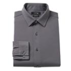 Men's Apt. 9&reg; Premier Flex Slim-fit Stretch Knit Dress Shirt, Size: 16-34/35, Dark Grey