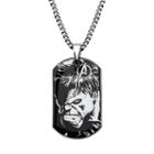 The Avengers Stainless Steel Hulk Dog Tag Necklace - Men, Grey