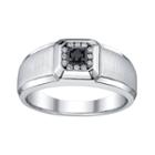 Platina 4 1/5-ct. T.w. Black And White Diamond Ring - Men, Size: 9