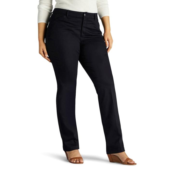 Plus Size Lee Total Freedom Dress Pants, Women's, Size: 20 - Regular, Blue