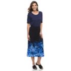 Petite Dana Buchman Slit Maxi Skirt, Women's, Size: M Petite, Brt Blue