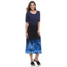 Petite Dana Buchman Slit Maxi Skirt, Women's, Size: M Petite, Brt Blue