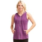 Women's Marika Balance Collection Full-zip Quilted Vest, Size: Medium, Drk Purple