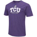 Men's Campus Heritage Tcu Horned Frogs Team Color Tee, Size: Small, Purple