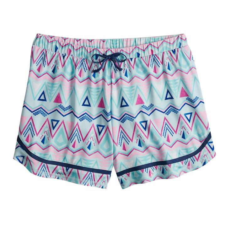 Girls 7-16 So&reg; Soft Mesh Running Shorts, Size: 7-8, Light Blue