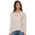 Women's Juicy Couture Twist Hem Tee, Size: Large, Red/coppr (rust/coppr)