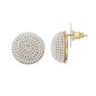 Dana Buchman Wrapped Stud Earrings, Women's, White