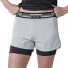 Plus Size Soybu Fixie 2-in-1 Shorts, Women's, Size: 3xl, Light Grey