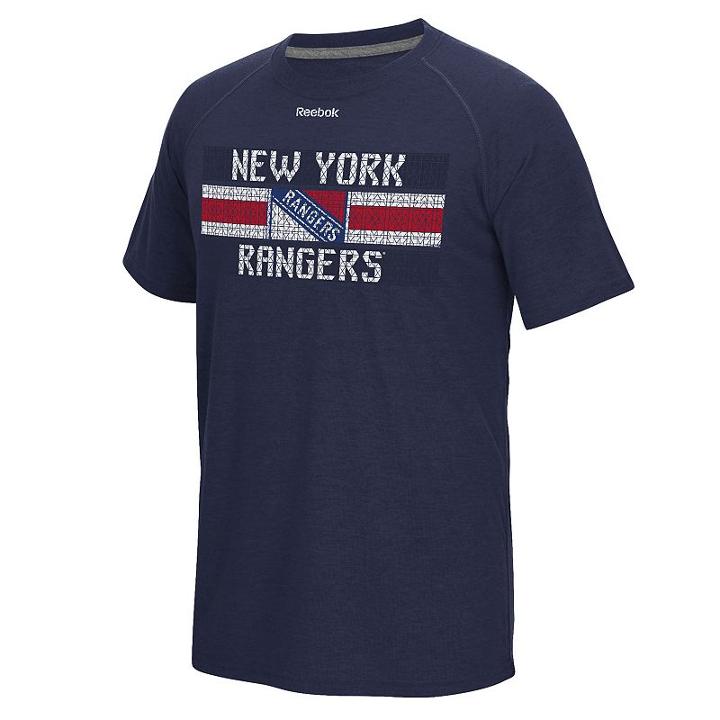 Men's Reebok New York Rangers Name In Lights Tee, Size: Large, Blue