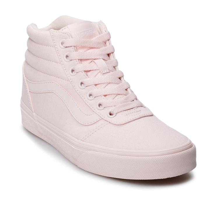 Vans Ward Hi Women's Skate Shoes, Size: 9.5, Light Pink