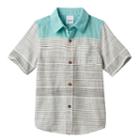 Boys 4-7x Sonoma Goods For Life&trade; Woven Shirt, Boy's, Size: 7, Turquoise/blue (turq/aqua)