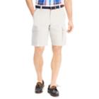 Men's Chaps Classic-fit Stretch Waistband Cargo Shorts, Size: 32, Grey