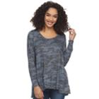 Women's Sonoma Goods For Life&trade; Marled Tunic, Size: Small, Dark Blue