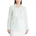 Plus Size Chaps Linen Blend Shirt, Women's, Size: 2xl, White