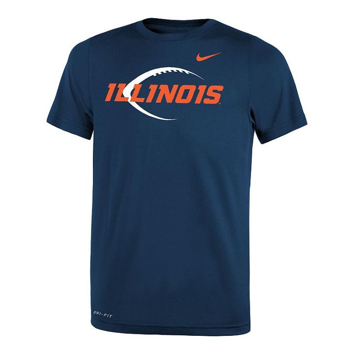 Boys 8-20 Nike Illinois Fighting Illini Legend Icon Tee, Size: M 10-12, Blue (navy)