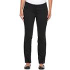 Petite Dana Buchman Millennium Slim Straight-leg Dress Pants, Women's, Size: 10 Petite, Black