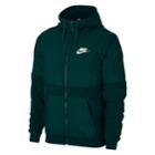 Men's Nike Winterized Full-zip Fleece Hoodie, Size: Large, Lt Green